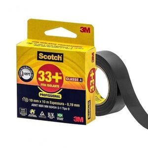 Fita Isolante 33+ Profissional Scoth 3m - 19mm X 10m
