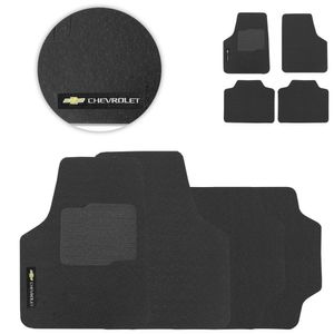 Tapete De Borracha Universal Chevrolet Preto Pvc 4 Peças