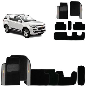Jogo De Tapete Carpete Trailblazer 2013 A 2025 Preto 6 Peças
