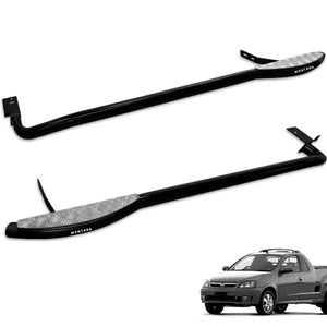 Estribo Lateral Montana 2004 A 2010 Preto Tubolar Chapa Aluminio