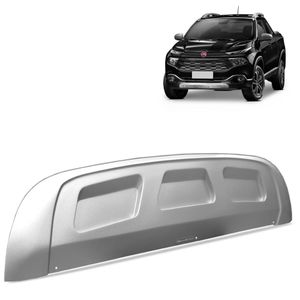 Protetor Parachoque Fiat Toro 2016 A 2019 Prata Dianteiro Tgpoli