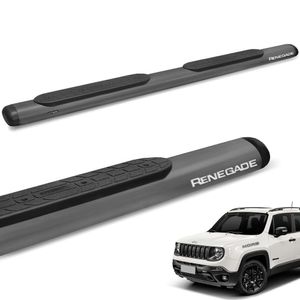 Estribo Lateral Renegade 2016 A 2024 Oval Oblongo Onix Grafite