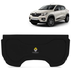 Tampão Porta Malas Kwid 2018 A 2024 Preto Furo 6x9 Com Cordinhas