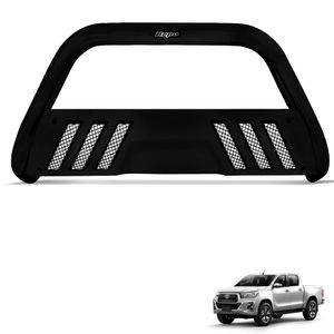 Parachoque De Impulsão Hilux 2016 A 2024 Preto Com Grade