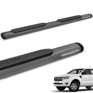 Estribo Lateral Ranger Cd 2013 A 2024 Oval Tubolar Onix Grafite