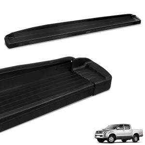 Estribo Lateral Hilux 2005 A 2015 G3 Aluminio Preto Bepo