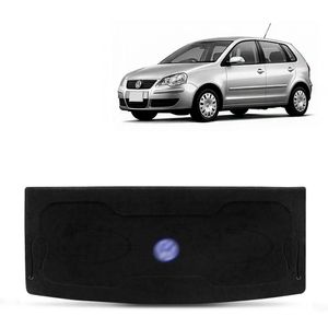 Tampão Do Porta Malas Polo Hatch 2003 A 2014 Preto Furo 6x9 Com Cordinhas