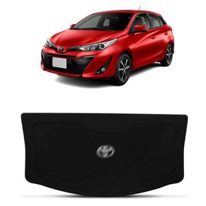 Tampão Do Porta Malas Toyota Yaris 2018 A 2023 Preto Com Furo 6x9
