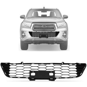 Grade Parachoque Dianteiro Hilux 2018 A 2020 Preto Dts