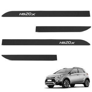 Jogo De Friso Lateral Hb20x 2013 A 2024 Preto Texturizado