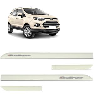 Friso Lateral Ecosport 2013 A 2021 Branco Vanilla Alto Relevo