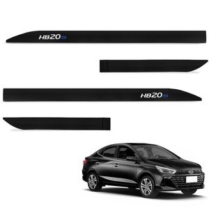 Jogo De Friso Lateral Hb20s 2013 A 2024 Preto Onix