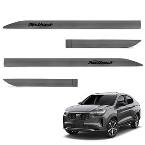 Jogo De Friso Lateral Fastback 2022 A 2024 Cinza Silverstone