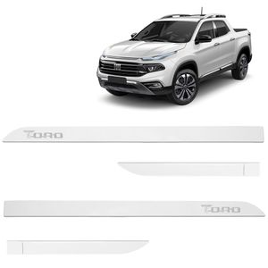 Jogo De Friso Lateral Toro 2016 A 2023 Branco Ambiente Alto Relevo