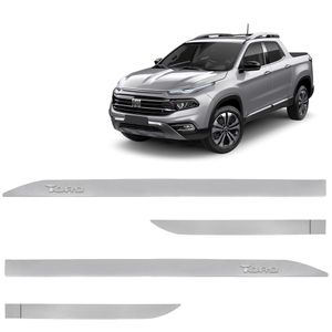 Jogo De Friso Lateral Toro 2016 A 2024 Prata Billet Alto Relevo