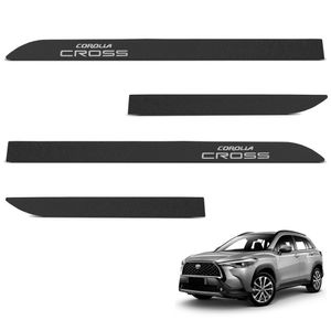 Jogo De Friso Lateral Corolla Cross 2021 A 2024 Preto Texturizado