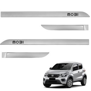 Jogo De Friso Lateral Mobi 2016 A 2024 Prata Bari