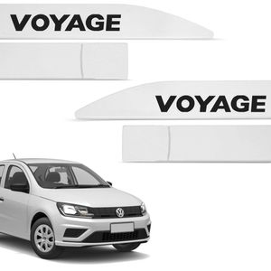 Jogo De Friso Lateral Voyage 2013 A 2023 Branco Cristal
