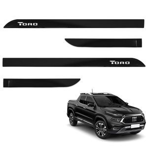 Jogo De Friso Lateral Toro 2016 A 2024 Preto Carbon