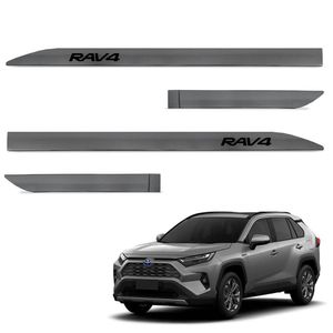 Jogo De Friso Lateral Rav4 2017 A 2023 Cinza Granito