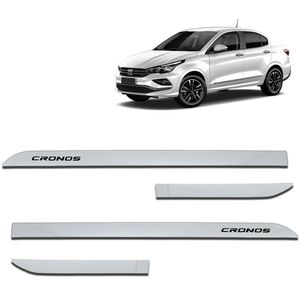 Jogo De Friso Lateral Cronos 2018 A 2023 Branco Alaska Facão