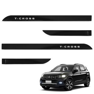 Jogo De Friso Lateral T-cross 2020 A 2024 Preto Ninja
