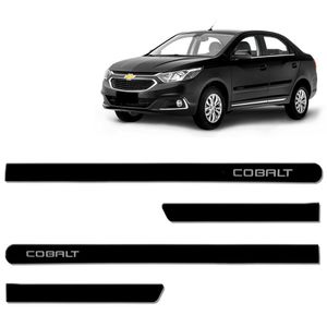 Jogo De Friso Lateral Cobalt 2012 A 2020 Preto Carbon Flash
