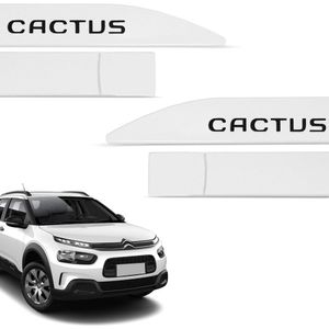 Jogo De Friso Lateral C4 Cactus 2019 A 2024 Branco Banquise