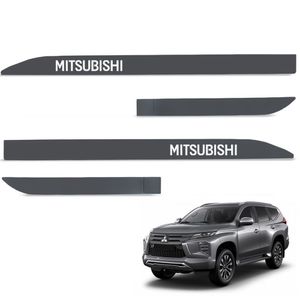 Jogo De Friso Lateral Pajero Sport 2021 A 2024 Cinza Graphite