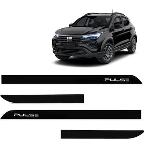 Jogo De Friso Lateral Pulse 2021 A 2023 Preto Vulcano Facão