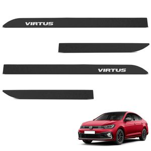 Jogo De Friso Lateral Virtus 2018 A 2024 Preto Texturizado
