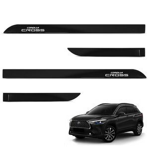 Jogo De Friso Lateral Corolla Cross 2021 A 2024 Preto Infinito