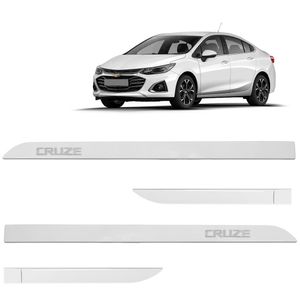 Jogo De Friso Lateral Cruze 2012 A 2023 Branco Summit Alto Relevo