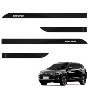 Jogo De Friso Lateral Tracker 2021 A 2024 Preto Ouro Negro