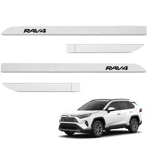 Jogo De Friso Lateral Rav4 2017 A 2023 Branco Perola