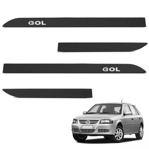 Jogo De Friso Lateral Gol 2003 A 2023 Preto Texturizado