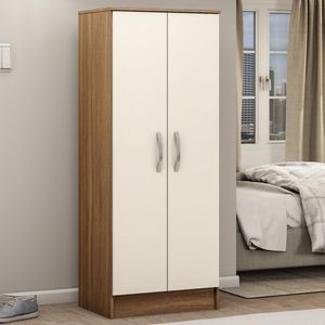 Armário Multiuso Sapateira 2 Portas Viena Amêndola Touch Off White