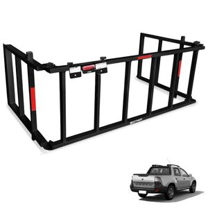 Extensor De Caçamba Oroch 2016 A 2025 Rampa Preto Reforçado 350kg