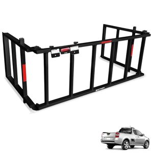 Extensor De Caçamba Montana 2011 A 2021 Rampa Preto Reforçado 350kg