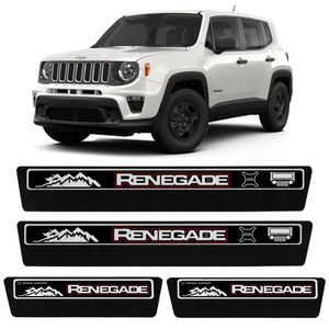 Jogo De Soleira Premium Jeep Renegade 2016 A 2023 Elegance 4 Portas