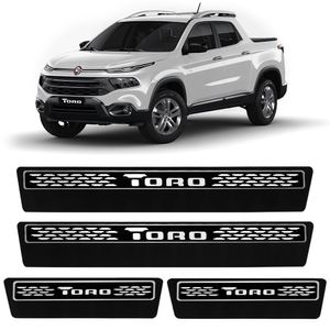 Jogo De Soleira Premium Fiat Toro 2016 A 2023 Elegance 4 Portas