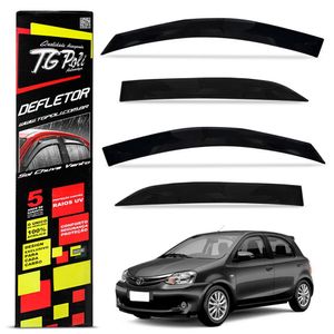 Calha De Chuva Etios 2012 A 2021 Defletor Fume Tgpoli