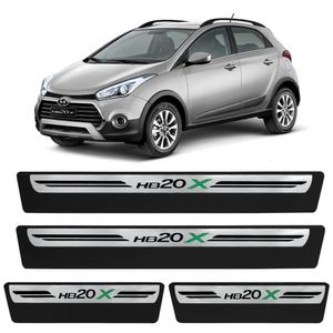 Jogo De Soleira Premium Hb20x 2014 A 2021 Escovada 4 Portas