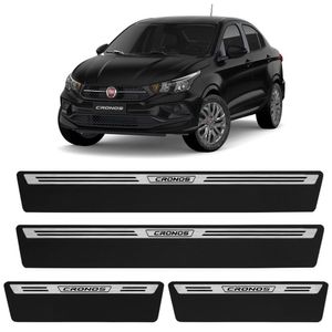 Jogo De Soleira Premium Cronos 2018 A 2023 Escovada 4 Portas