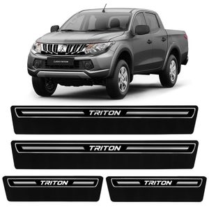 Jogo De Soleira Premium L200 Triton 2008 A 2018 Elegance 4 Portas