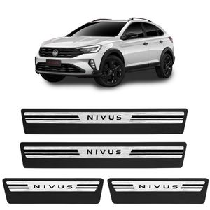 Jogo De Soleira Premium Nivus 2020 A 2023 Escovada 4 Portas