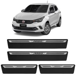 Jogo De Soleira Premium Argo 2018 A 2023 Escovada 4 Portas