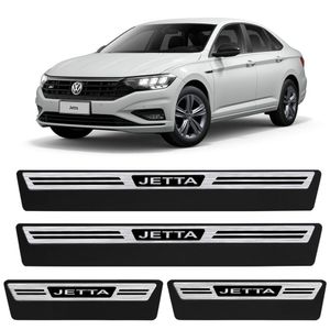 Jogo De Soleira Premium Jetta 2011 A 2023 Escovada 4 Portas