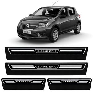 Jogo De Soleira Premium Sandero 2015 A 2023 Elegance 4 Portas