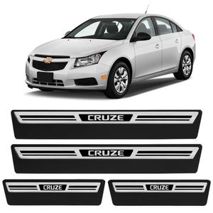 Jogo De Soleira Premium Cruze 2012 A 2017 Escovada 4 Portas